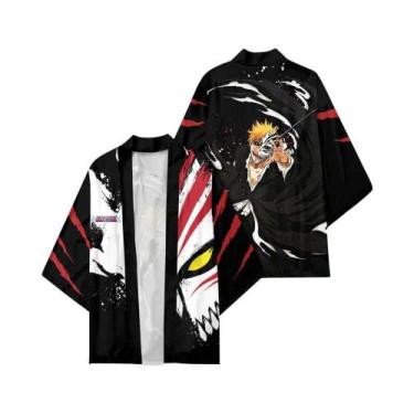 Imagem de Kimono Hitsugaya Kimono Roupas Personalizadas Capa Masculina e Feminin