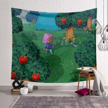 Imagem de Tapeçaria Animals Crossings Wall Room Aesthetic 150x100cm