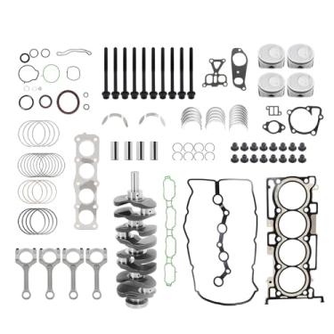 Imagem de Jecoupoon Kit de revisão de reconstrução de motor G4KJ com kit de biela de pistão de virabrequim compatível com Sonata Optima Tucson 2011-2019 2.4L 231112G200 230402G500