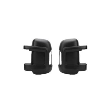 Imagem de 1 par compatível com Fiat Ducato/Peugeot/Boxer/Relé de braço longo espelho retrovisor cobre carro protetor preto/branco(Black)