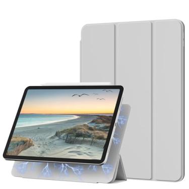 Imagem de KENKE Capa magnética para iPad Air de 11 polegadas (M3/M2) geração 2025/2024, iPad Air 5ª/4ª geração (2022/2020), acessório magnético fino e inteligente, capa com suporte de três dobras bidirecionais