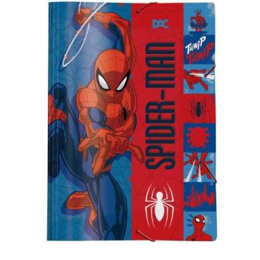 Imagem de Pasta ABA Elástica Plástica Homem ARANHA S/LOMBO Pacote com 10 (790868