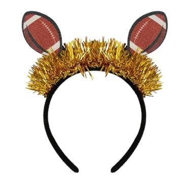 Imagem de 1 faixa de cabeça de futebol americano super bola 2026 artigos de festa lembrancinhas de festa com tema de futebol, decorações de festa de campeonato de jogos