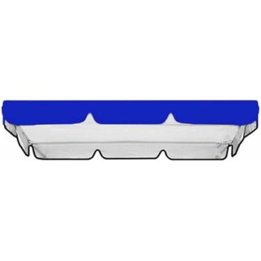 Imagem de Cobertura de substituição para balanço de pátio, cobertura para balanço de varanda de 2 ou 3 lugares, capa superior para rede de jardim, proteção solar.