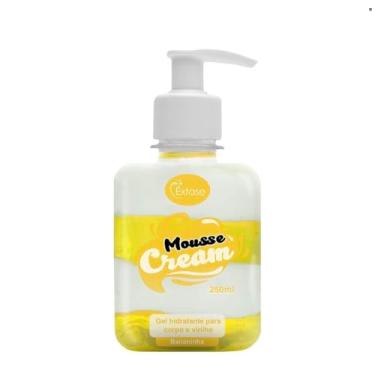 Imagem de Mousse Cream Gel Hidratante para Corpo e Virilha, Bananinha, 250ml