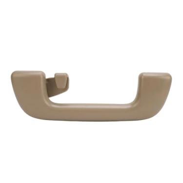 Imagem de 1pc carro interior telhado teto puxar alça interior pega telhado Compatível com toyota/corolla/altis/yaris/highlander/kluger 74610-52020(Brown With Hook)