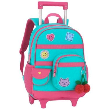 Imagem de Mochila de Rodinhas Escolar Juju Alça Telescópica para Meninas Infanti