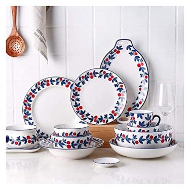 Imagem de Conjunto de jantar de cerâmica, cozinha e serviço de jantar, criatividade, cozinha, conjunto de louças, pratos, tigelas, ideia de presente para qualquer ocasião, criatividade, decoração de mesa de