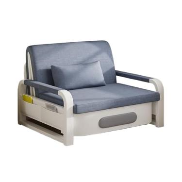 Imagem de KHUTRW3D Sofá-cama dobrável moderno moderno com apoios de braço, poltrona reclinável ajustável, cadeira de dormir com travesseiro para sala de estar