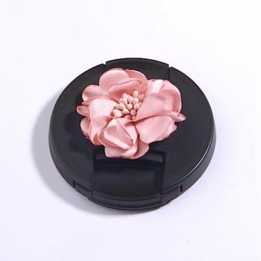 Imagem de 10 peças feitas à mão em tecido de chiffon rosa flores artificiais para convites de casamento, roupas, chapéus, 24