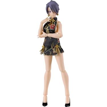 Imagem de Max Factory Figma Styles: corpo feminino (Mika) com minissaia vestido chinês (preto) figura de ação