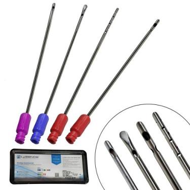 Imagem de 2 KITS LIPO DE PAPADA C/4 CÂNULAS DESCART. ROSCA P/LUER 20ML Tamanho:Ú