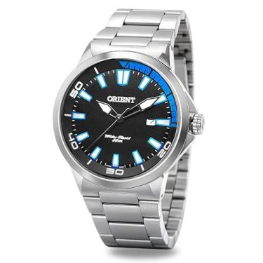 Imagem de Relógio Orient Masculino Analógico De Pulso Casual Esportivo Prateado Em Aço Inodável Prova D'água 50 Metros Original