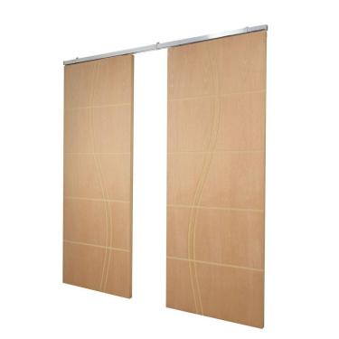 Imagem de Porta Dupla De Correr P- Verniz Frisada Fs Duplo - 210x120