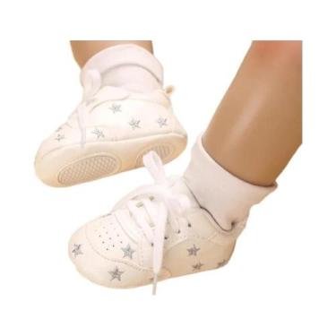Imagem de Tênis Para Bebê Menina Recém-Nascida, Solado Macio Antiderrapante, Cal