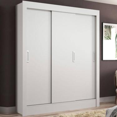 Imagem de Guarda-Roupa Casal Magno 3 Portas de Correr Cor Branco