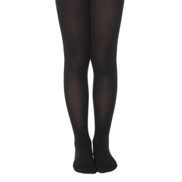 Imagem de Meia Calça Feminina Infantil Lobinha Cotton Lupo Cor:PretoTamanho:3-5 