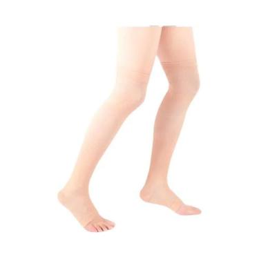 Imagem de Meias De Compressão Para Varizes, Elásticas, Do Dedo Ao Joelho, Proteç