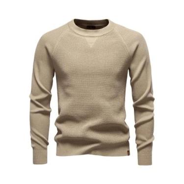 Imagem de Camisa Polo Masculina De Algodão Pesado Com Manga Raglan E Gola Henley