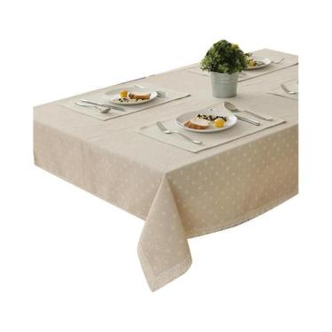 Imagem de Toalha De Mesa De Linho E Algodão Com Padrão Floral, Cobertura De Mesa