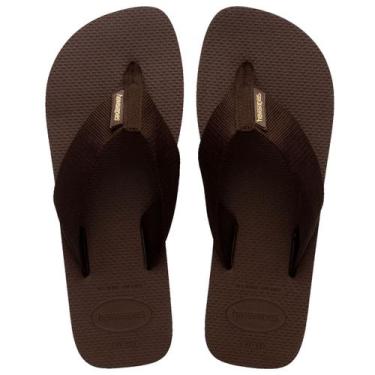 Imagem de Chinelo Havaianas Urban Basic Marrom Original Cor:MarromTamanho:45-46D