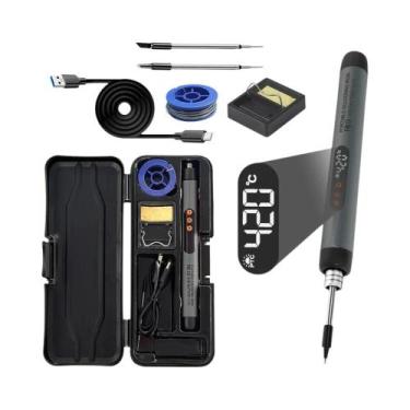 Imagem de Conjunto De Ferro De Solda Mini USB Portátil Com Temperatura Ajustável
