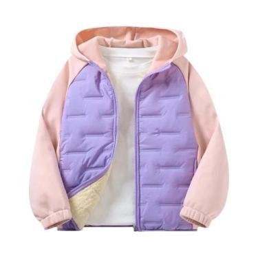 Imagem de Jaqueta De Inverno Para Meninos E Meninas Forrada De Veludo Casaco Gro