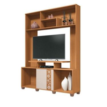 Imagem de Estante Home Compacta Sala Estar TV Até 47 Polegadas 1 Porta 2 Pratele