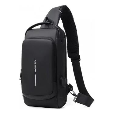 Imagem de Bolsa anti-roubo esportiva com carregamento USB para homens - J-One