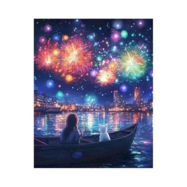 Imagem de Pintura Em Diamante 5D Floresta, DIY Personalizável, Decoração De Casa