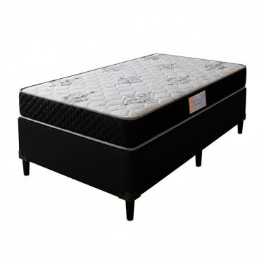 Imagem de Conjunto Box Solteiro Itaflex Colchão Gazin 41x88x188 Preto