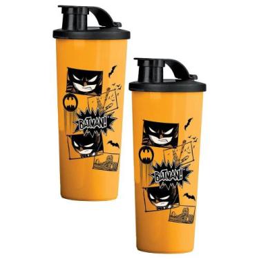 Imagem de Kit 2 Copos Infantis Tupperware com Bico Batman 470ml
