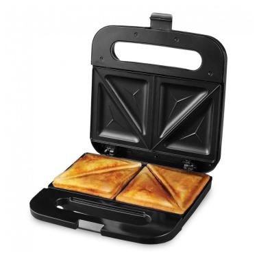 Imagem de Máquina de Sanduíche Elétrica OVENTE com Placas Antiaderentes, Luzes Indicadoras, Cabo Isolado, Fácil de Limpar e Armazenar