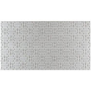 Imagem de Tapete Atlanta Alto Relevo Antiderrapante 140x200cm Corttex - Tijolinho Prata