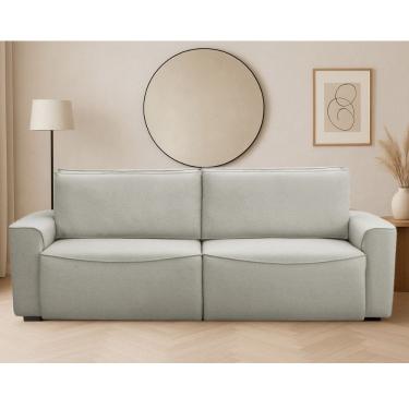Imagem de Sofa 3 Lugares Retratil Reclinavel 210cm Linho Nobile Ferguile