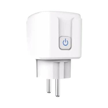 Imagem de Tomada Inteligente WiFi 16A 20A Com Medidor De Energia, Controle Por V