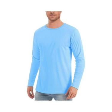 Imagem de Camiseta Masculina De Manga Longa Com Proteção UV UPF50+, Secagem Rápi