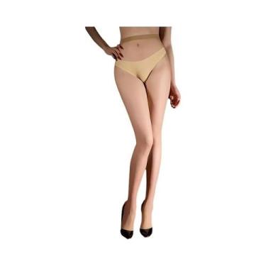 Imagem de Meias-calças Femininas Ultrafinas Transparentes De Cintura Alta Para O