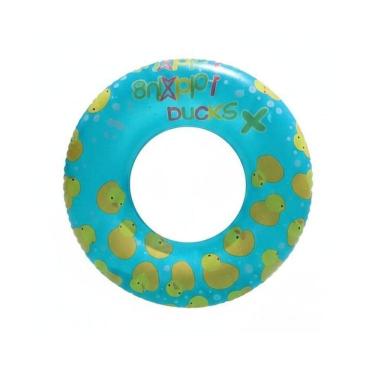 Imagem de Boia Inflável Infantil Redonda Piscina Patos 90 Cm