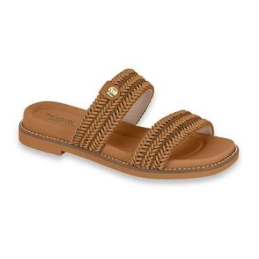 Imagem de Sandalia Papete Modare Feminina Casual Conforto Detalhes Trança Esporao Ref: 7205.103-Feminino