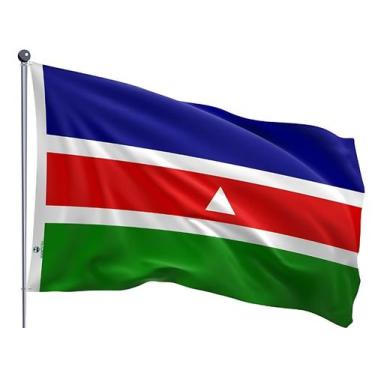 Imagem de Bandeira do Município de Juiz de Fora Uma Face Estampada Tamanho 90x12