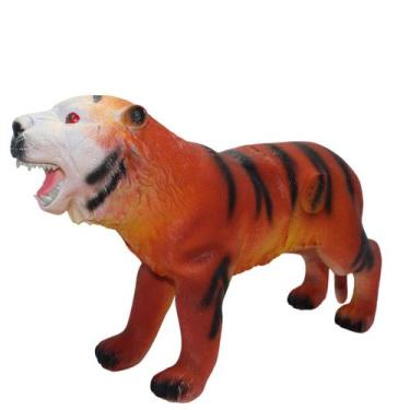 Imagem de Brinquedo Animais De Borracha Grande Macio Com Som Mod:Tigre - SACKS, 