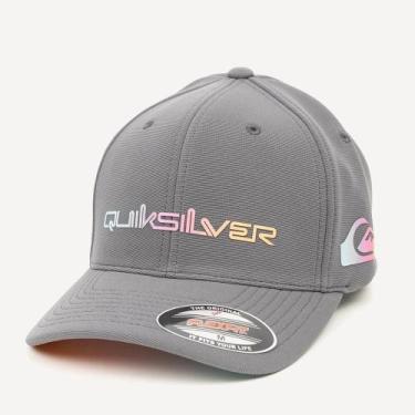 Imagem de Boné Quiksilver Aba Curva Gradient Type New Wave Dark Gray, Tundora, M
