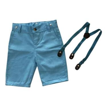 Imagem de Bermuda Com Suspensório Infantil - Várias Cores - Bento E Maria Moda I