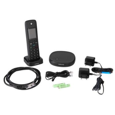 Imagem de Telefone sem Fio Motorola AXH01 Identificador de Chamada Secretária El