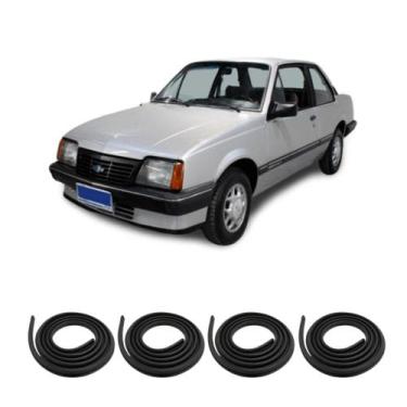 Imagem de Kit Borracha Vedação Das 4 Portas Monza GI Fase II 1991 à 1996 - sem m