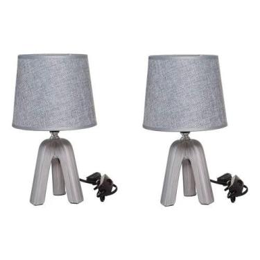 Imagem de 2 X Abajur Luminária De Mesa Quarto Sala Decoração Ambiente - - PGB, C