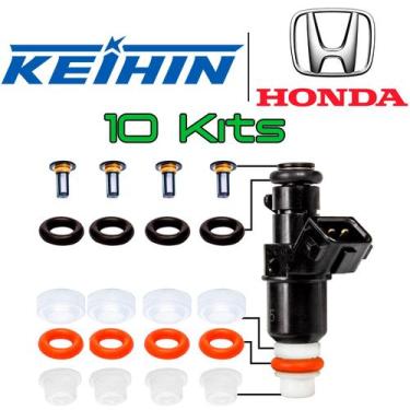 Imagem de 10x Reparos Bico Injetor Honda Civic 2006 A 2008 Completo - SEEDS AUTO