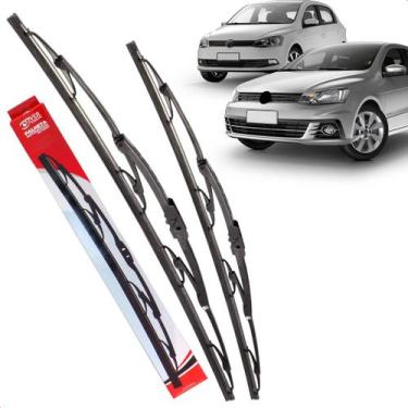 Imagem de Par Palheta Dianteira Limpadora de Para-brisa Gol Saveiro Voyage G6 G7