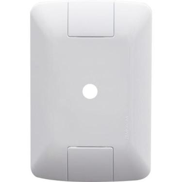 Imagem de Kit 3 Placa Com 1 Furo 9,5 Mm 4x2 Tramontina Aria Branca